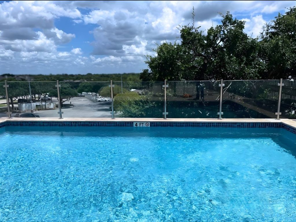Pool Glass Handrail