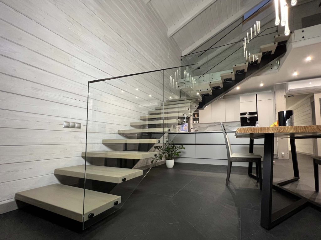 Glass Handrail Upstairs
